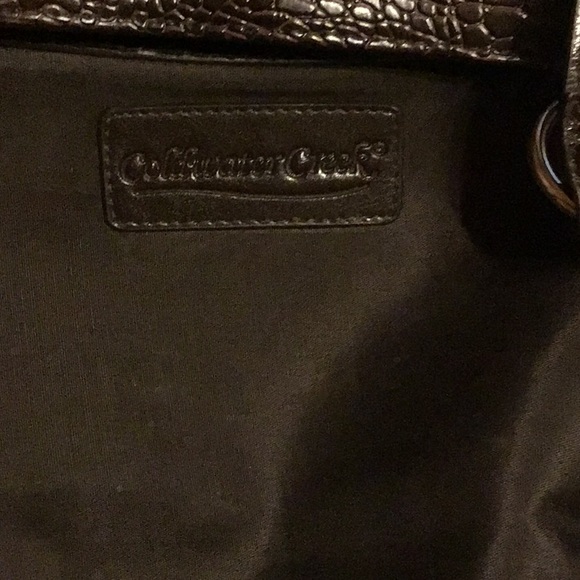 Coldwater Creek brown faux crocodile bag, excellent condition. - Picture 6 of 6